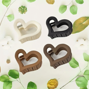Heart Hair Claw Clips