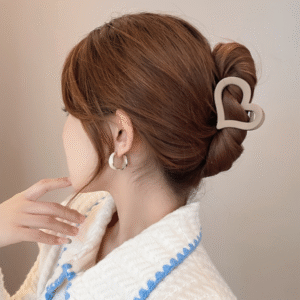 Heart Hair Claw Clips
